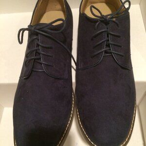 Men's Oxford blue suede shoes from Old Navy, size US 12 NEW